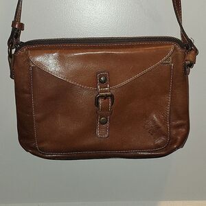 Patricia Nash Avellino Brown Crossbody  Leather Handbag  Bag